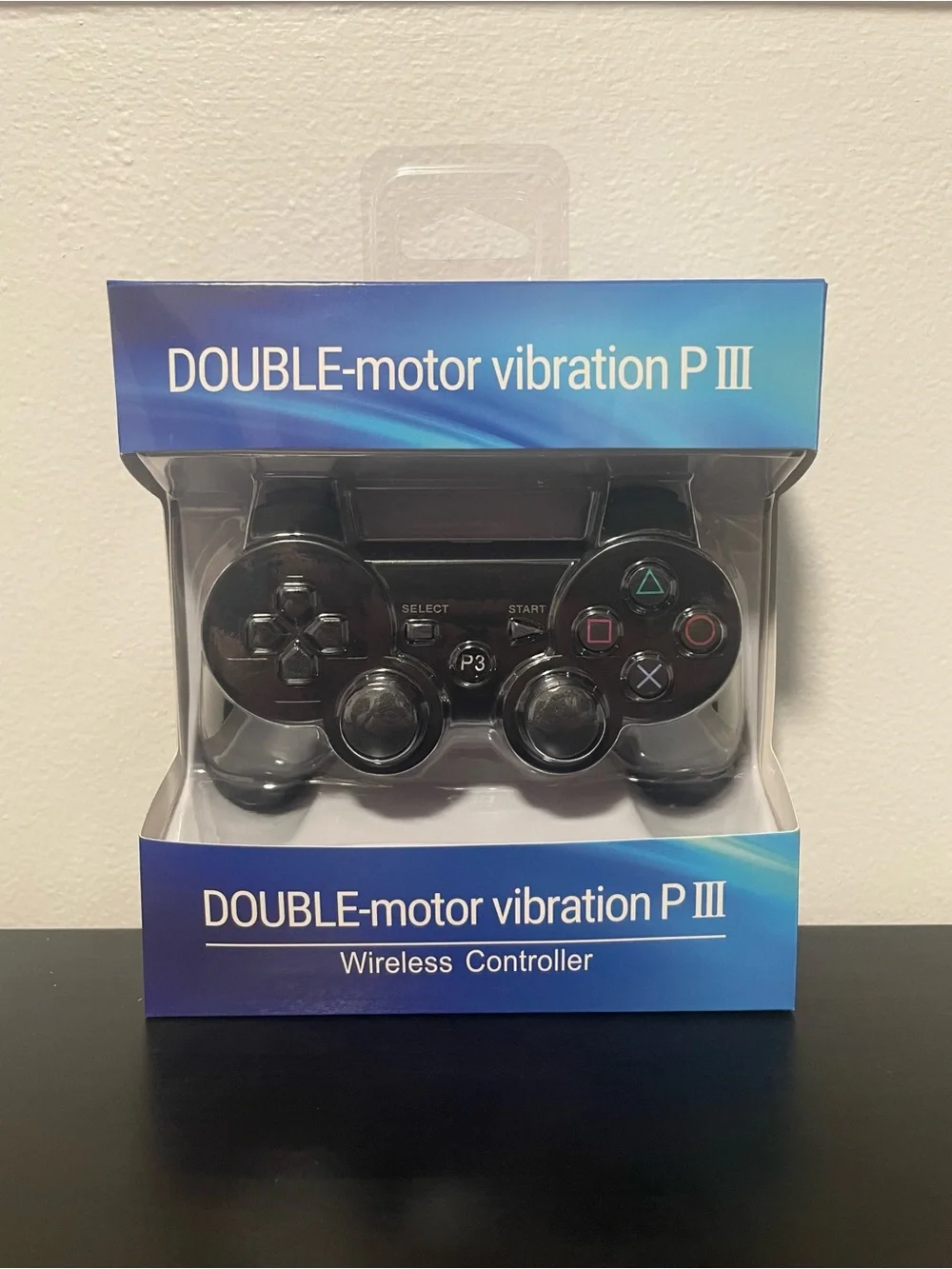 PS3 Controller Wireless NEW PlayStation 3 Black PC USB Rechargeable P3 Vibration